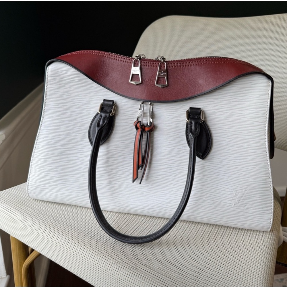 Louis Vuitton Tuileries White Epi Tote